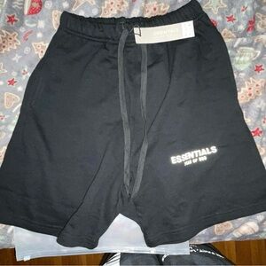 Essentials Fear of God Black Athletic Shorts